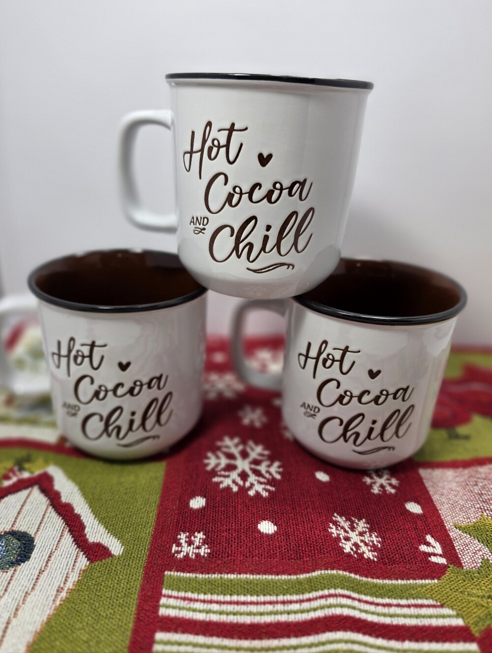Hot Cocoa and Chill Ceramic Mug  / Per Piece